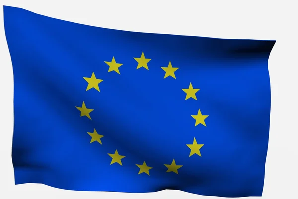 3d σημαία ΕΕ Royalty Free Εικόνες Αρχείου