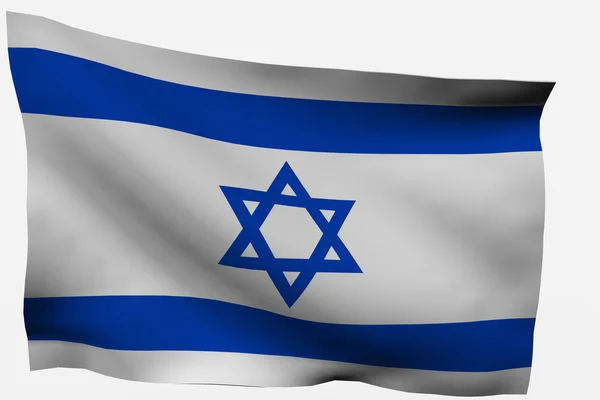 İsrail 3d bayrağı - Stok İmaj