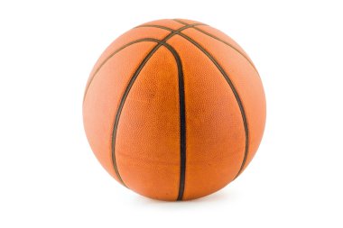 Basketball with clipping path clipart