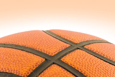 Basketball detail with clipping path clipart