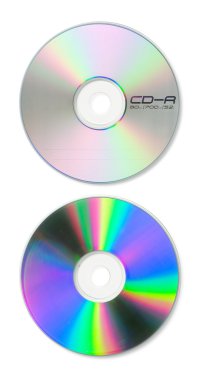 Blank CD Top and Bottom clipart