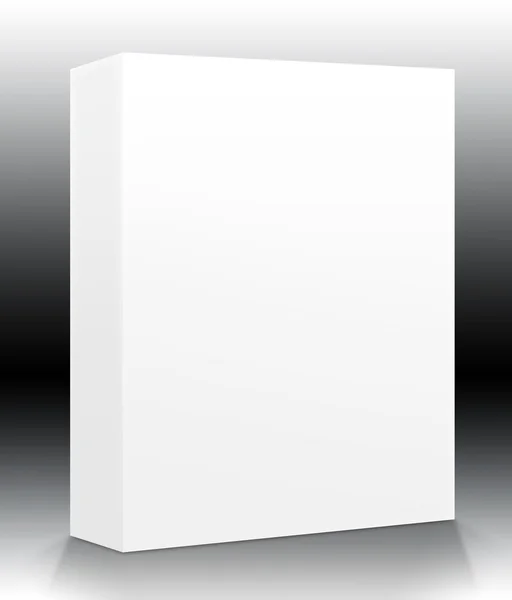 Caja de productos en blanco — Foto de Stock