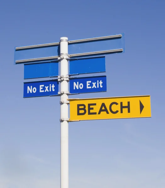 No exit from the beach — Stock Photo, Image