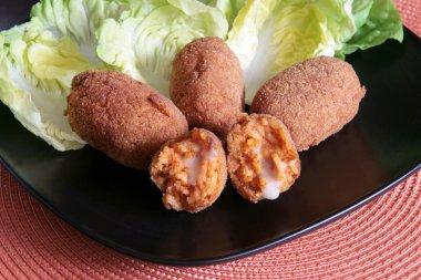 Roman supplì (rice croquettes) clipart