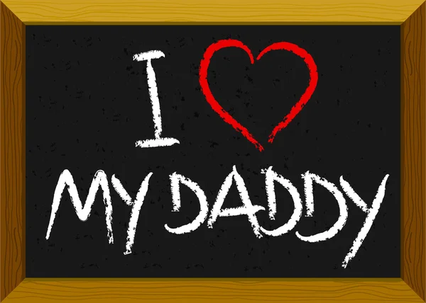 Father's Day - kind liefde — Stockvector