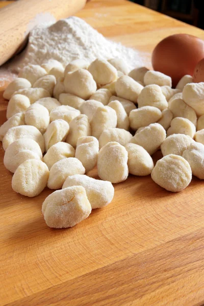 Gnocchis de pommes de terre ingrédients — Photo