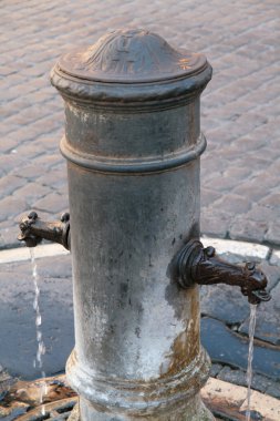 Roman public fountain clipart