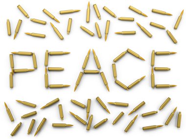 Peace of the bullets clipart