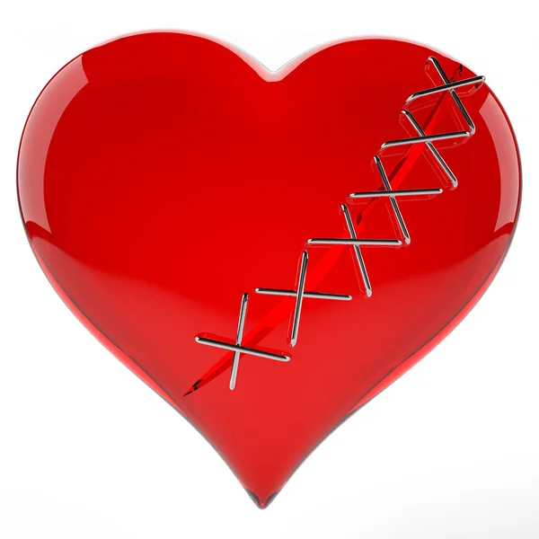 Broken loving heart. — Stock Photo, Image