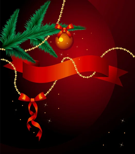 Decoratieve Kerstmis achtergrond — Stockvector