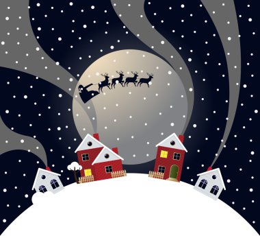 Santa's Sleigh. clipart