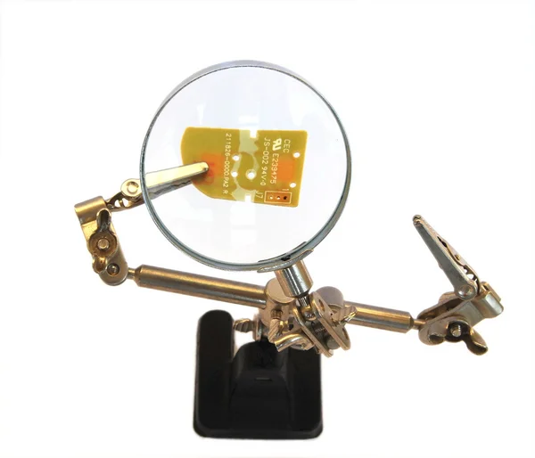 blok nesnelere Maşa ile bir lens