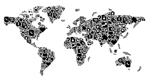 Concept of World map — Stock Illustration Concept of World map Vector Graphics