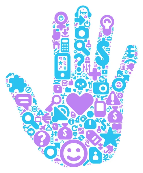 Concept of human hand — Stock Illustration Concept of human hand Royalty Free Stock Vectors
