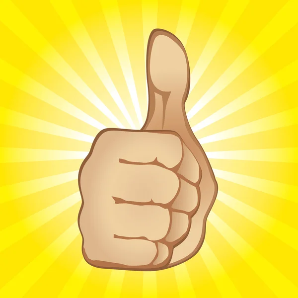 Thumb Up Gesture — Stock Vector