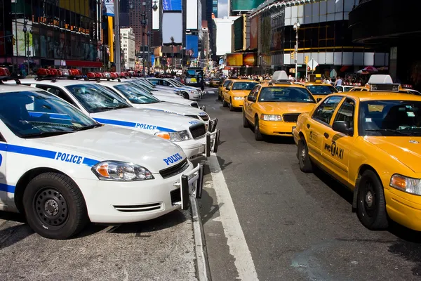 Times Square Vehicles — Stock Photo, Image