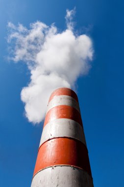 Industrial fume exhaust smokestack