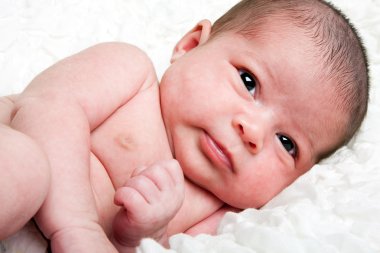 Cute infant closeup clipart