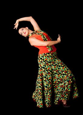 Spanish Flamenco dancer clipart