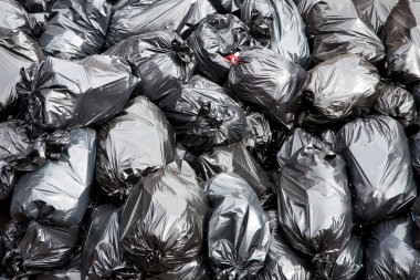 Garbage bags clipart