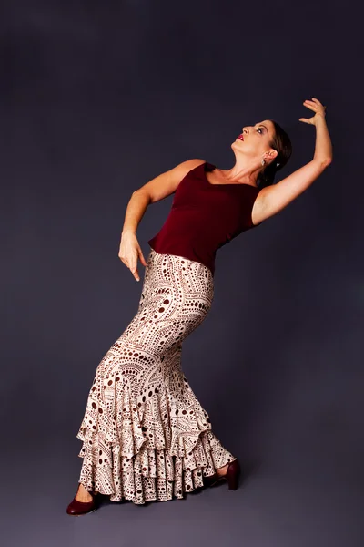Moderna dançarina flamenco mulher — Fotografia de Stock