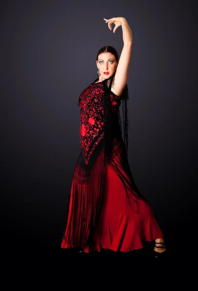 İspanyol flamenko dansçısı — Stok fotoğraf
