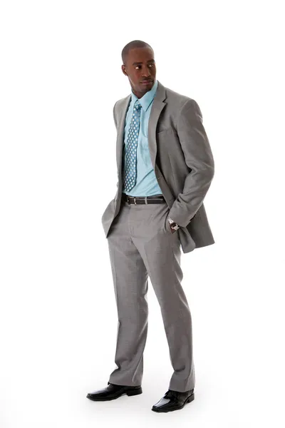 Hombre de negocios africano guapo — Foto de Stock