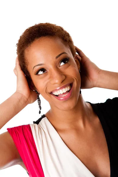アフリカのビジネス女性の笑い — ストック写真