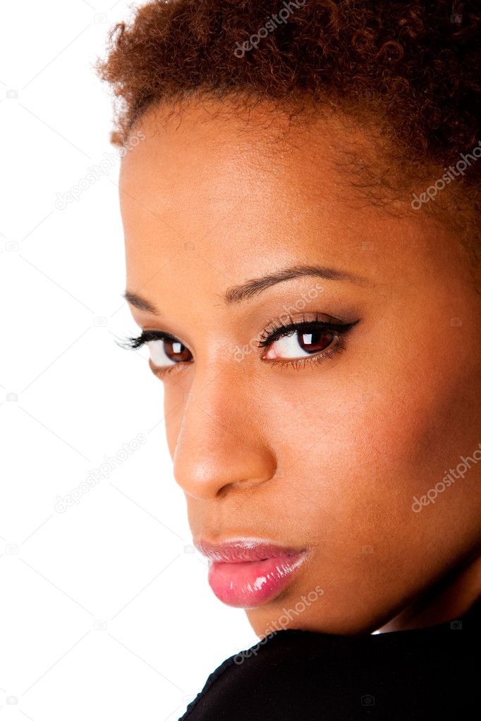 Face of beautiful African woman