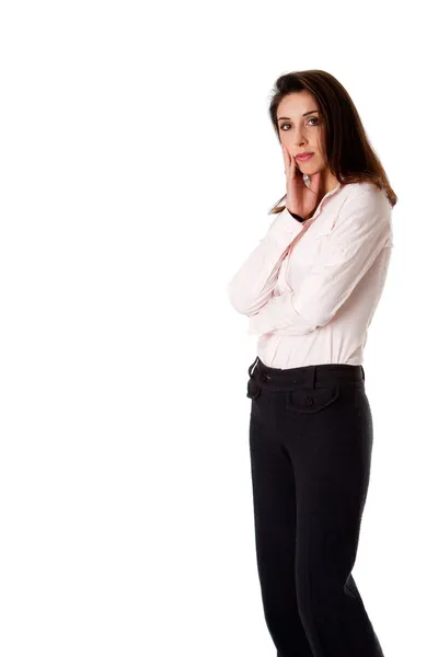 Standing business woman — Stock Photo, Image