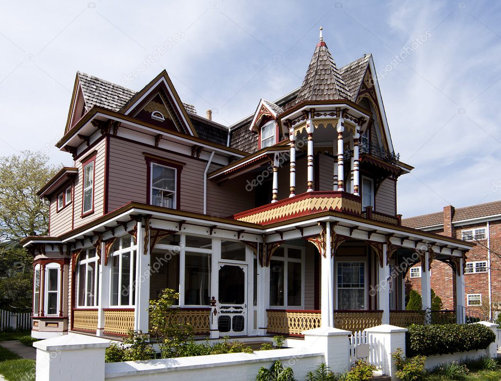 Colorful Victorian style house