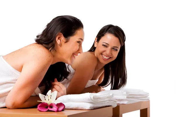 Wanita bersenang-senang di spa Stok Foto Bebas Royalti