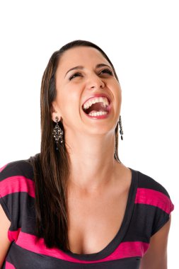 Women laughing hysterically clipart