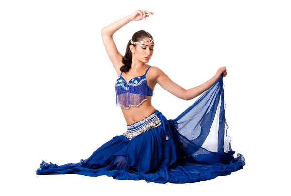 Belly dancer sitting — Stock Photo, Image