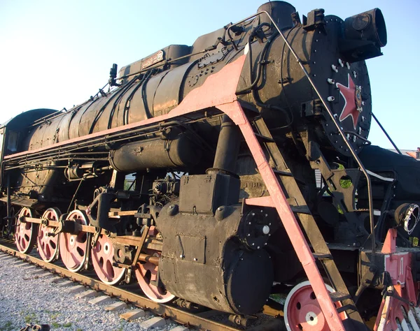 Locomotiva - monumento — Fotografia de Stock