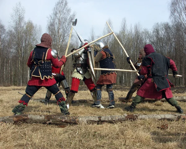 Historyczna walka — Zdjęcie stockowe