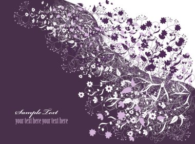 Floral background 6 clipart