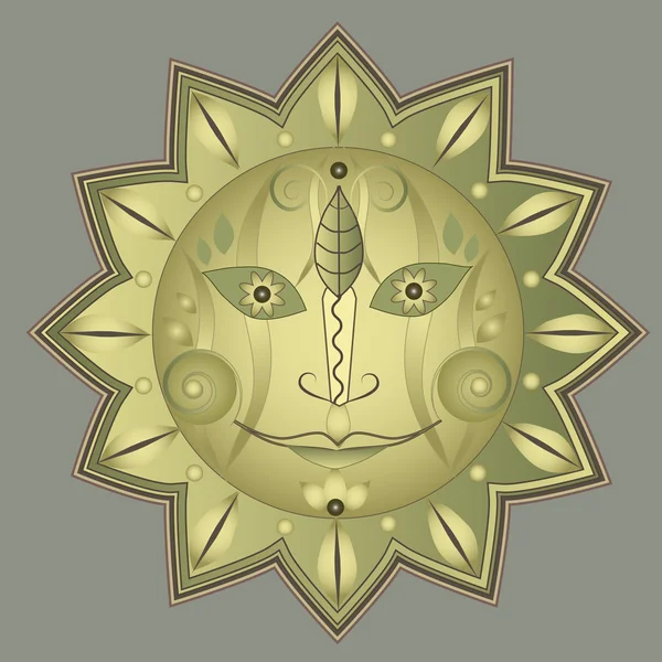 Ήλιο στολίδι — Διανυσματικό Αρχείο