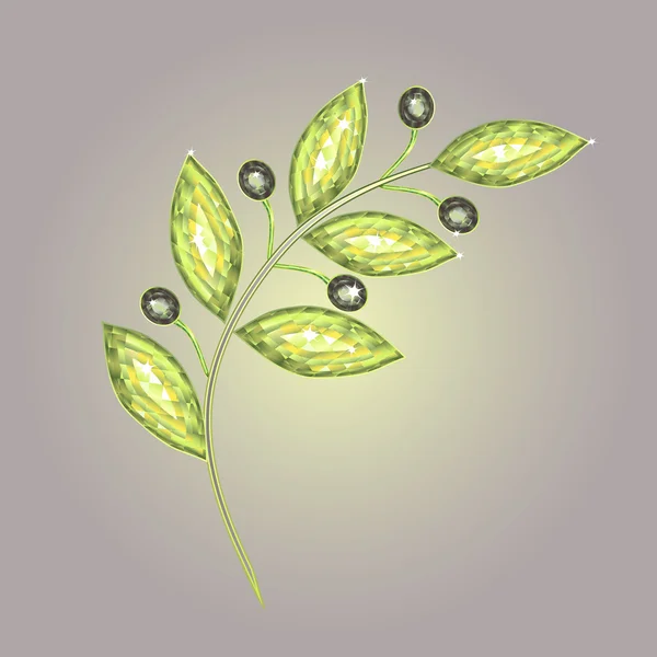 Branche oléagineuse — Image vectorielle