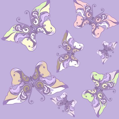 Butterfly seamless clipart