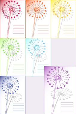 Dandelion week clipart