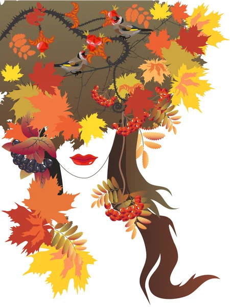 Reina de otoño — Archivo Imágenes Vectoriales