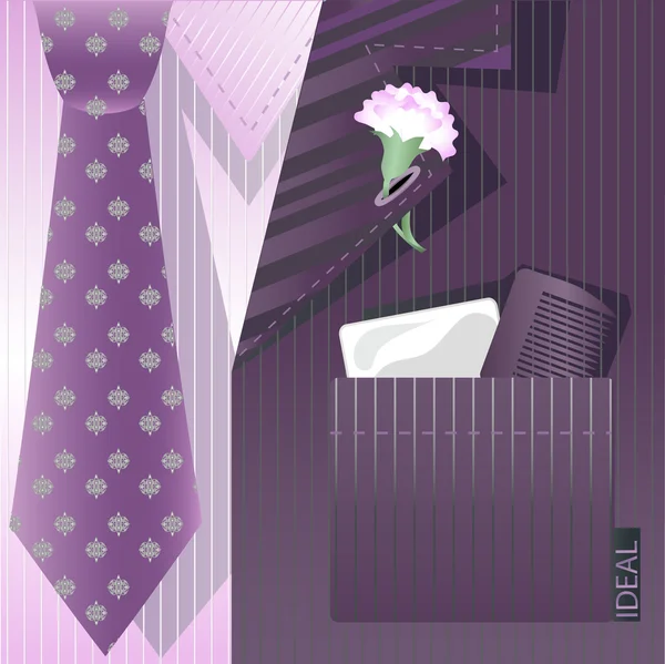 Fundo estilizado com cravat — Vetor de Stock