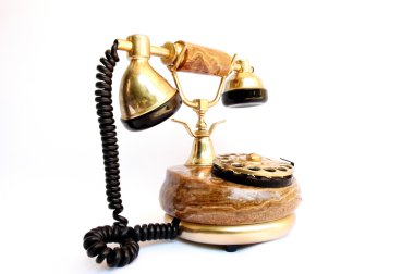 Old telephone clipart