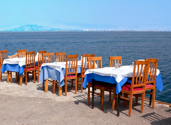 Restaurację przy plaży — Zdjęcie stockowe