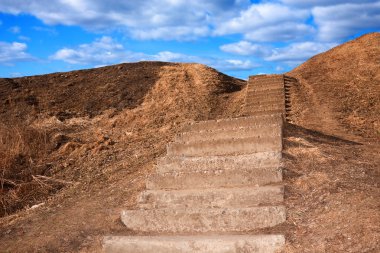 Stairs to the sky clipart