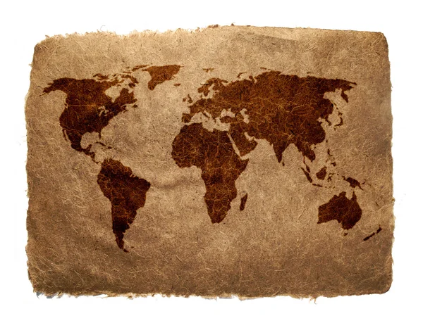 Velho mapa terrestre — Fotografia de Stock