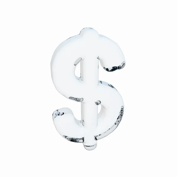 Ice dollar — Stock Photo, Image