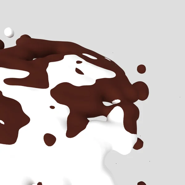 巧克力和牛奶 — 图库照片