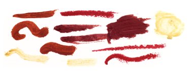 Smeared lipstick smears clipart